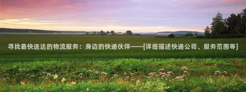 超凡国际在线预测官网:寻找最快送达的